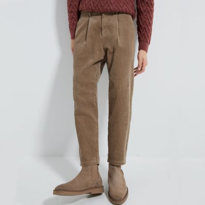 Autumn outdoor leisure khaki corduroy pants (6)