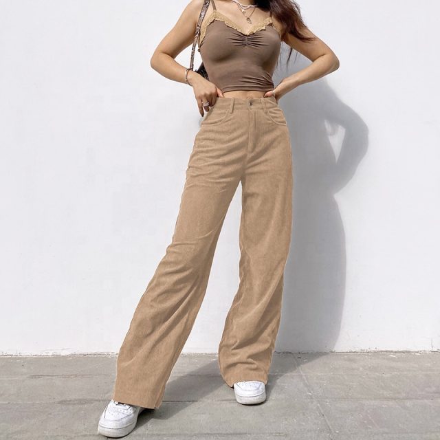 Beautiful high-end ladies corduroy pants (5)