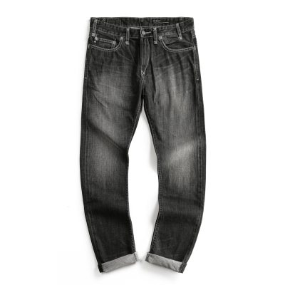 Custom light gray regular simple jeans (4)