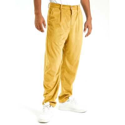Custom logo embroidered corduroy pants (6)