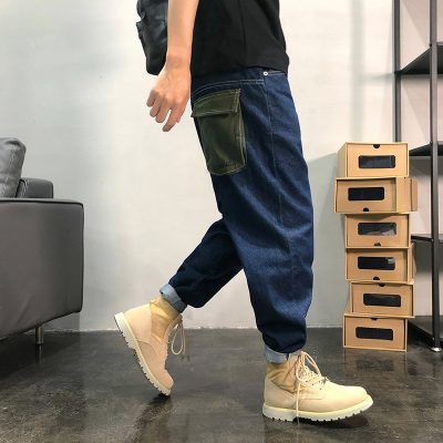 Fashionable and handsome tooling jeans (6)