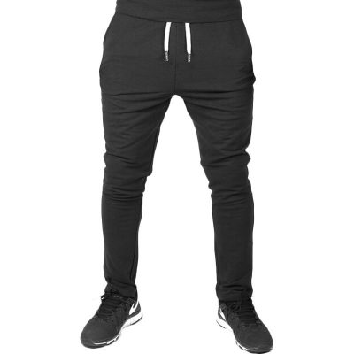 Men’s premium black sports pants (4)