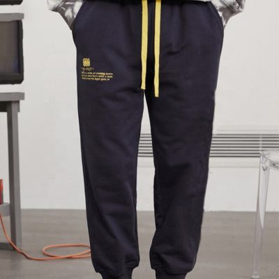 Royal blue high-quality sports pants (1)