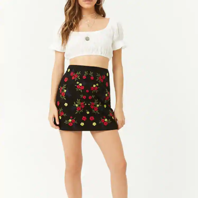 Summer new style suede mini skirt (6)