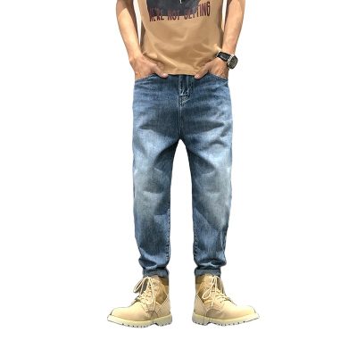 Washed fashion color cargo jeans (2)