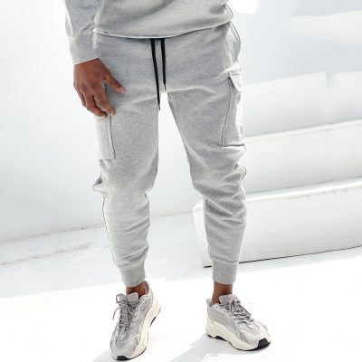 Wide-leg design cotton sweatpants (4)