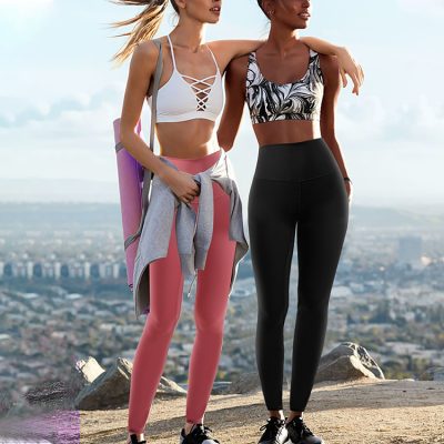 Women’s high-elastic tummy yoga pants (3)